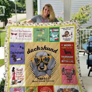 Dachshund Quilt Blanket DHC13121853VT , 50 x 60 Inch, Quilt Bed Set