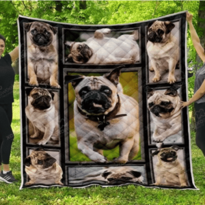 Pug My Pug Quilt Blanket DHC31121390TD , 50 x 60 Inch, Quilt Bed Set