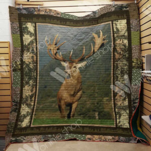 Deer Hunting Quilt Blanket DHC1102421TD , 50 x 60 Inch, Quilt Bed Set