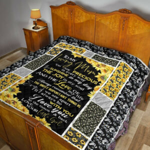 Daughter To Mom Quilt Blanket DHC02011191DD , 50 x 60 Inch, Quilt Bed Set