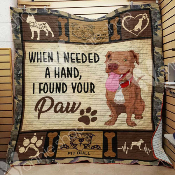 Pit Bull Dog Quilt Blanket Dhc0302750Td , 50 X 60 Inch, Quilt Bed Set