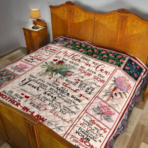 Daughter To Mother In Law Quilt Blanket DHC02011187DD , 50 x 60 Inch, Quilt Bed Set