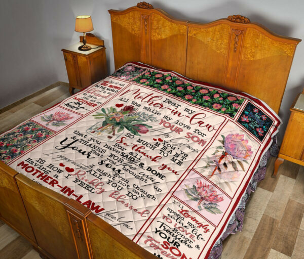 Daughter To Mother In Law Quilt Blanket Dhc02011187Dd , 50 X 60 Inch, Quilt Bed Set