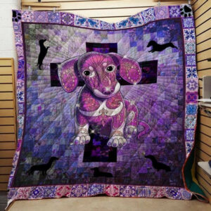 Dachshund DTC2410165 Quilt Blanket , 50 x 60 Inch, Quilt Bed Set