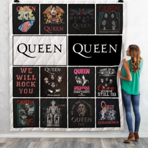 Queen Tshirt Quilt Blanket For Fans, 50 x 60 Inch, Quilt Bed Set