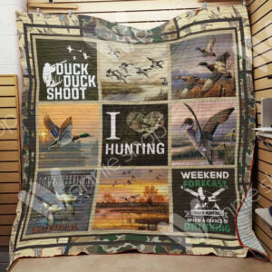 Duck Hunting Quilt Blanket DHC1102501TD , 50 x 60 Inch, Quilt Bed Set