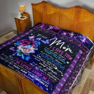 Daughter To Mom Quilt Blanket DHC02011198DD , 50 x 60 Inch, Quilt Bed Set