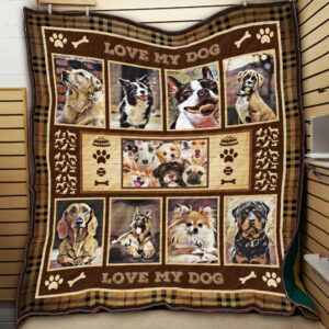 Dog Classic Quilt Blanket Dhc09121867Dd , 50 x 60 Inch, Quilt Bed Set