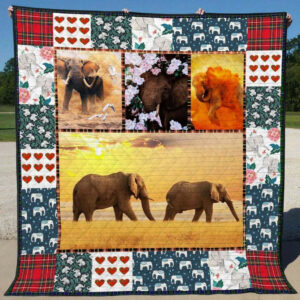Elephant LI070801B TBG Quilt Blanket , 50 x 60 Inch, Quilt Bed Set