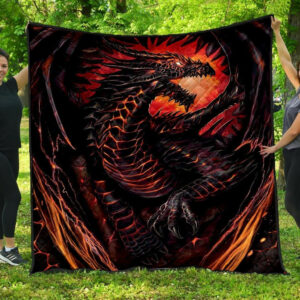 Dragon Quilt Blanket DHC1001680VT , 50 x 60 Inch, Quilt Bed Set
