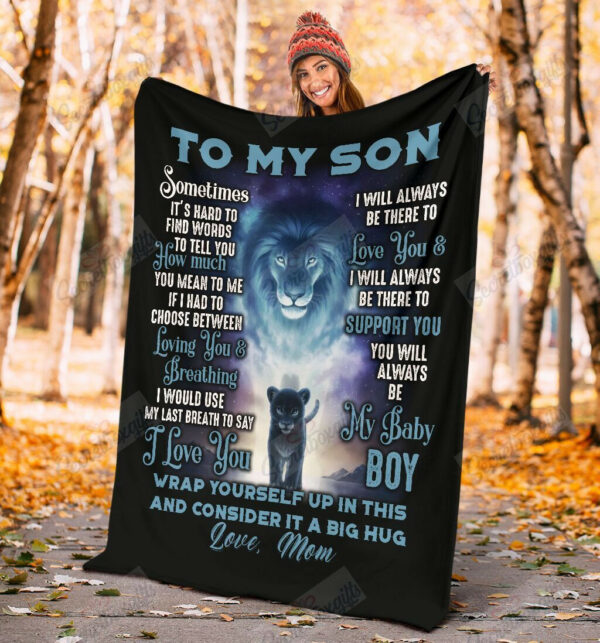 Lion To My Son Gs-Cl-Ld0608 Quilt Blanket , 50 X 60 Inch, Quilt Bed Set