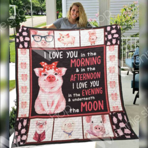 Pig We Are Fury Quilt Blanket Dhc0401970Dd , 50 x 60 Inch, Quilt Bed Set