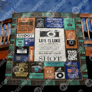 Photography Is My Therapy PKD200696 Quilt Blanket , 50 x 60 Inch, Quilt Bed Set