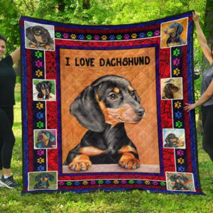 Dachshund Really Really Bl Quilt Blanket DHC0201201277TD , 50 x 60 Inch, Quilt Bed Set