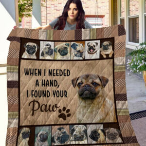 Pug Paw Quilt Blanket Dhc09121694Dd , 50 x 60 Inch, Quilt Bed Set