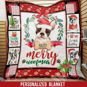 Personalized French Bulldog Quilt Blanket DHC0602559TD , 50 x 60 Inch, Quilt Bed Set