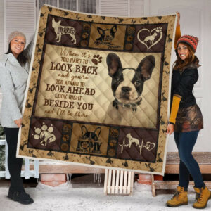 Quilt Blanket Dogs Boston Terrier Beside You Dhc09121241Dd , 50 x 60 Inch, Quilt Bed Set