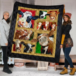 Quilt Blanket For Cow Lovers 22 DHC02012024TD , 50 x 60 Inch, Quilt Bed Set