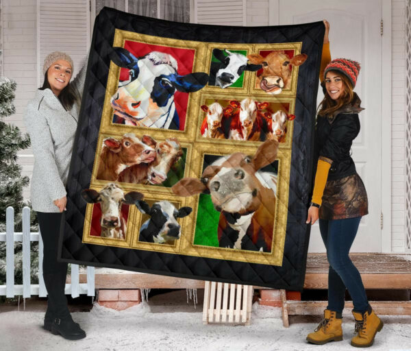 Quilt Blanket For Cow Lovers 22 Dhc02012024Td , 50 X 60 Inch, Quilt Bed Set