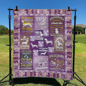 Dachshund DT2909364CL Quilt Blanket , Quilt Bed Set Size Single, Twin, Full, Queen, King, Super King