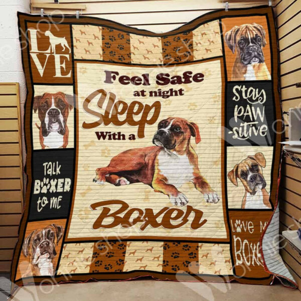 Boxer Dog Blanket Lnt1012076 Quilt Blanket , 50 X 60 Inch, Quilt Bed Set