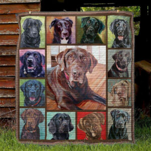 Dog Labrador LA110514 Quilt Blanket , 50 x 60 Inch, Quilt Bed Set