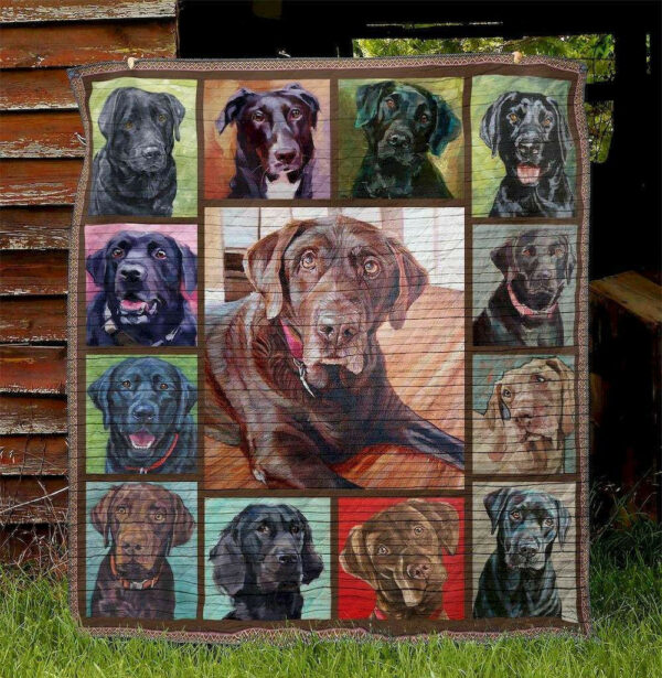 Dog Labrador La110514 Quilt Blanket , 50 X 60 Inch, Quilt Bed Set
