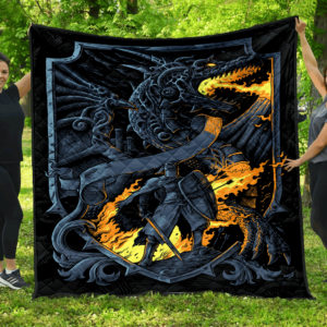 Dragon Quilt Blanket DHC1001652VT , Quilt Bed Set Size Single, Twin, Full, Queen, King, Super King
