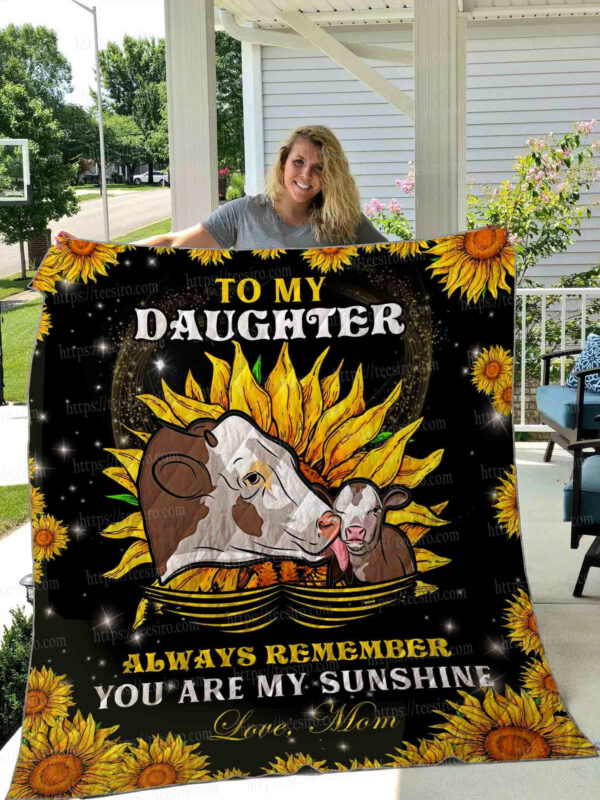 Daughter Cow Quilt Blanket Dhc1501774Vt , 50 X 60 Inch, Quilt Bed Set