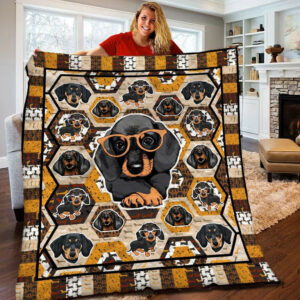 Dachshund Quilt Blanket BBB130511HT , 50 x 60 Inch, Quilt Bed Set