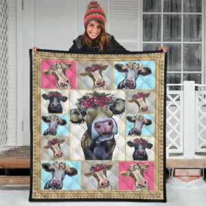 Quilt Blanket For Cow Lovers 12 Dhc1112242Dd , 50 x 60 Inch, Quilt Bed Set