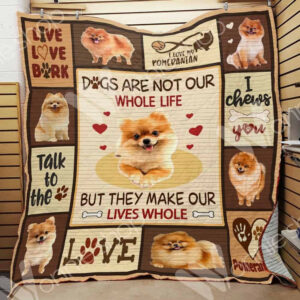 Pomeranian Dog Quilt Blanket DHC0102901TD , 50 x 60 Inch, Quilt Bed Set