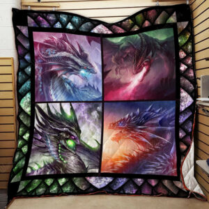 Dragon Quilt Blanket Kha Dhc131266Dd , 50 x 60 Inch, Quilt Bed Set