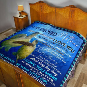 Daughter To Mom Quilt Blanket DHC02011114DD , 50 x 60 Inch, Quilt Bed Set
