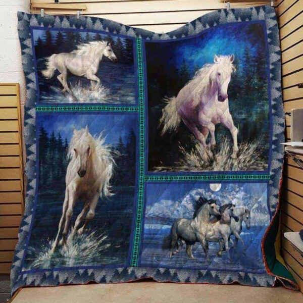 Horse Quilt Blanket Dhc1402721Td , 50 X 60 Inch, Quilt Bed Set