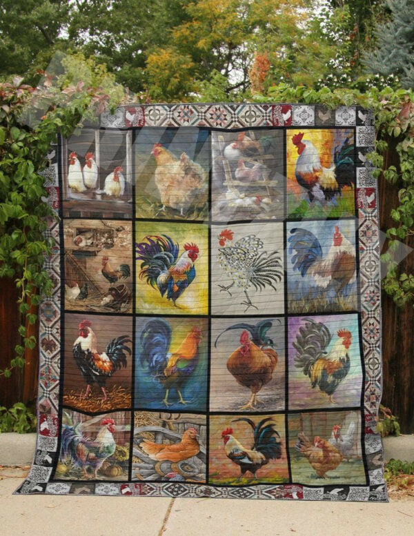 Chicken I Love Chickens Gs-Cl-Dt0107 Quilt Blanket , 50 X 60 Inch, Quilt Bed Set