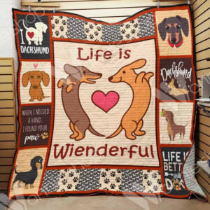 Dachshund Quilt Blanket DHC01021168TD , 50 x 60 Inch, Quilt Bed Set