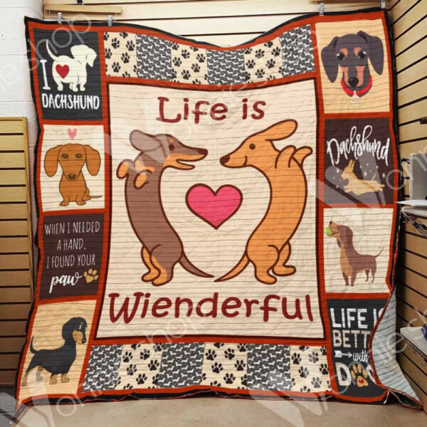Dachshund Quilt Blanket Dhc01021168Td , 50 X 60 Inch, Quilt Bed Set