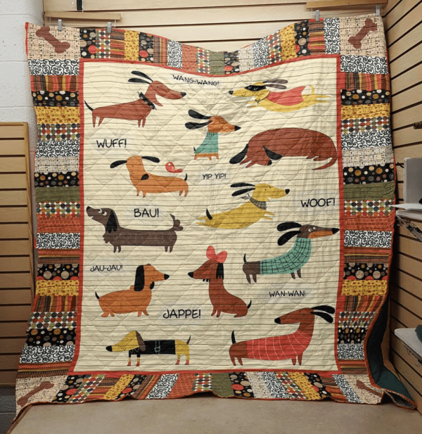 Pv Dachshund Dachshund Cute Funny Gs-Cl-Dt2906 Quilt Blanket , 50 X 60 Inch, Quilt Bed Set