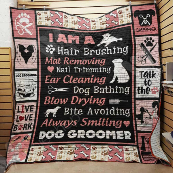 Dog Groomer Quilt Blanket Dhc01021474Td , 50 X 60 Inch, Quilt Bed Set