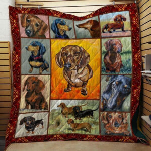 Dachshund LD2109178CL Quilt Blanket , Quilt Bed Set Size Single, Twin, Full, Queen, King, Super King
