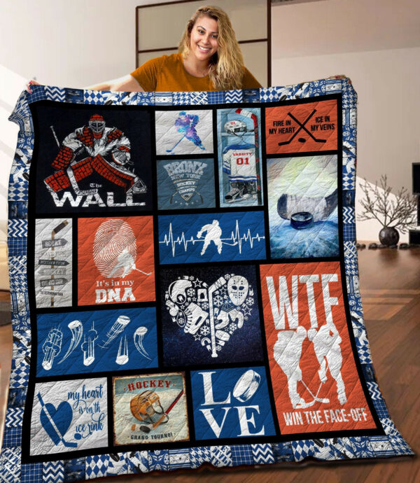 Hockey Quilt Blanket C9B270211Na , 50 X 60 Inch, Quilt Bed Set