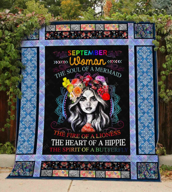 Personalized Hippie The Spirit Of A Butterfly Quilt Blanket Great Customized Perfect Gifts For Hippie, 50 X 60 Inch, Quilt Bed Set