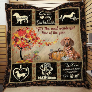 Dachshund Youre Not Alone Dach Quilt Blanket Christmas Christmas Gifts Merry Christmas Holiday Gifts Gift Dhc03011193Dd , 50 x 60 Inch, Quilt Bed Set