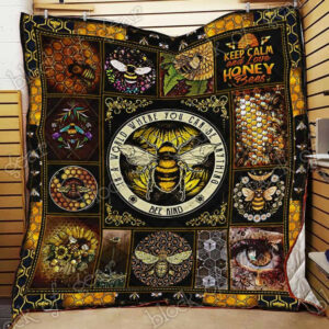 Bee Kind CL19100112MDQ Quilt Blanket , Quilt Bed Set Size Single, Twin, Full, Queen, King, Super King