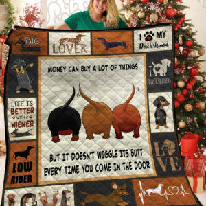Dachshund TVH171017 Quilt Blanket , 50 x 60 Inch, Quilt Bed Set
