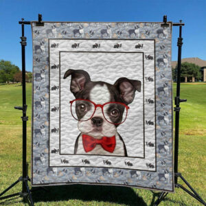 Dog Boston Terrier TD2709320 Quilt Blanket , 50 x 60 Inch, Quilt Bed Set