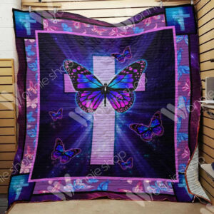Butterfly Quilt Blanket DHC03021491TD , 50 x 60 Inch, Quilt Bed Set