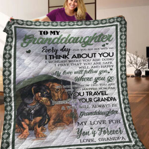 Dachshund Quilt Blanket C9B040318NA , Quilt Bed Set Size Single, Twin, Full, Queen, King, Super King