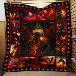 Dragon Quilt Blanket C9B250209NM , 50 x 60 Inch, Quilt Bed Set